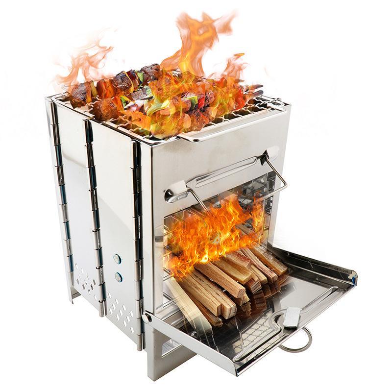 Portable Stainless Steel Wood Burning Camp Stove