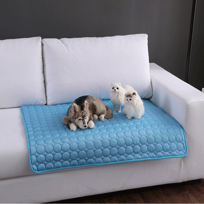 Pet Cooling Mat – Ice Silk Self-Cooling Pad for Dogs & Cats | Washable & Non-Slip