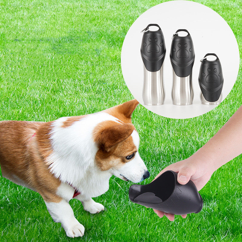 Portable Pet Water Bottle for Dogs & Cats – Stainless Steel, Insulated, Leak-Proof