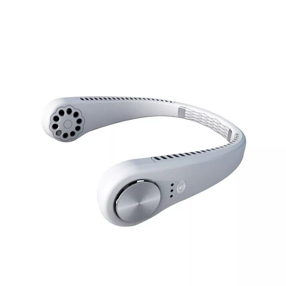 USB Portable Hanging Neck Fan — Bladeless Wearable Cooler