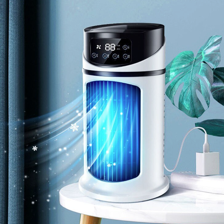 3-in-1 Mini Portable Air Cooler Fan – USB Cooling, Humidifying & Air Purifying
