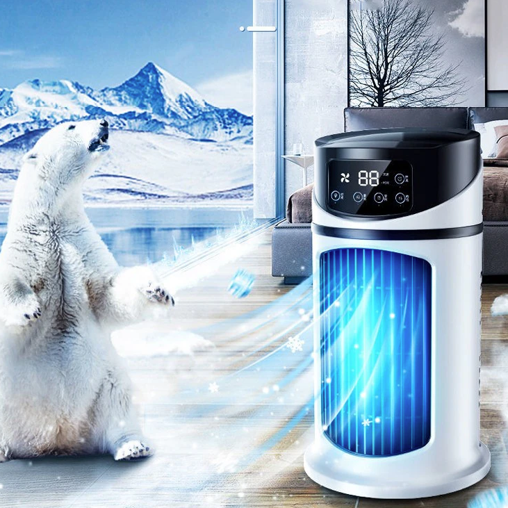 3-in-1 Mini Portable Air Cooler Fan – USB Cooling, Humidifying & Air Purifying