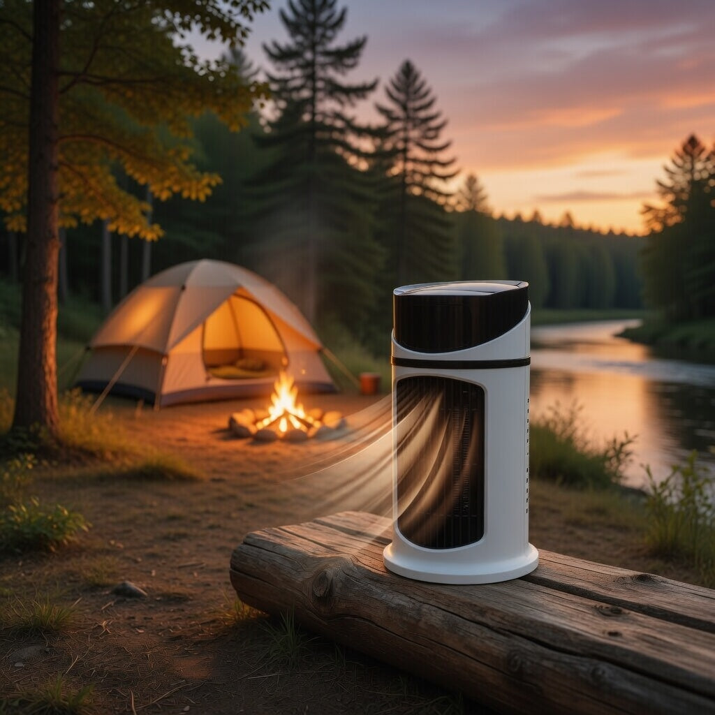 3-in-1 Mini Portable Air Cooler Fan – USB Cooling, Humidifying & Air Purifying