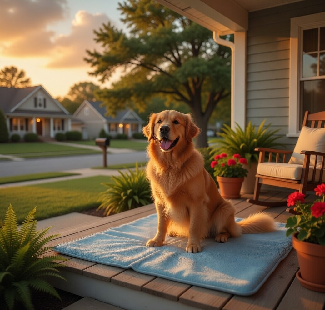 Pet Cooling Mat – Ice Silk Self-Cooling Pad for Dogs & Cats | Washable & Non-Slip